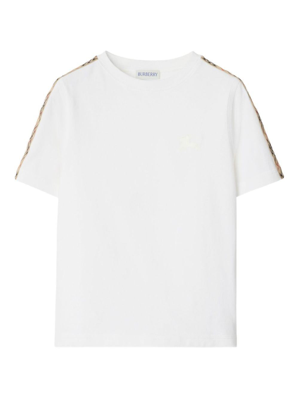 T-shirt bianca per bambino 8108049 A1464 Burberry Kids 