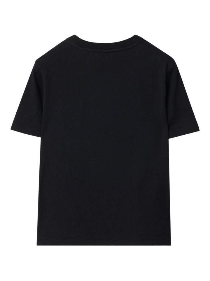T-shirt nero per bambino 8117292 A1189 Burberry Kids 