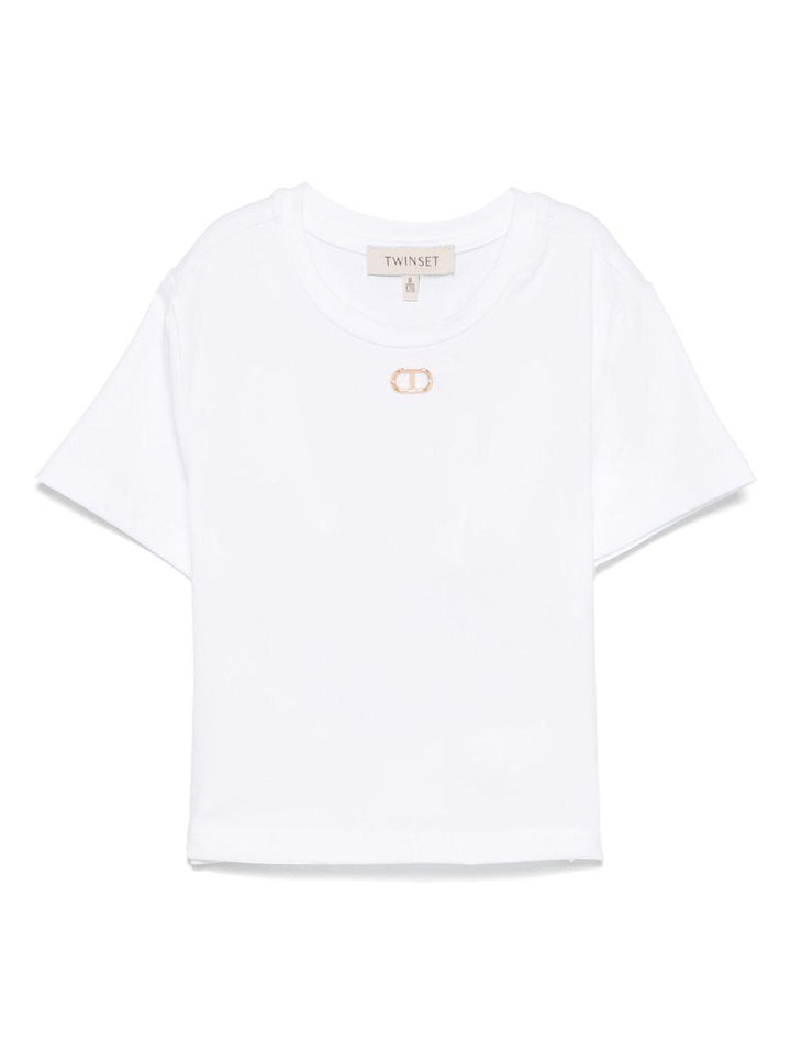 T-shirt bianca per bambina