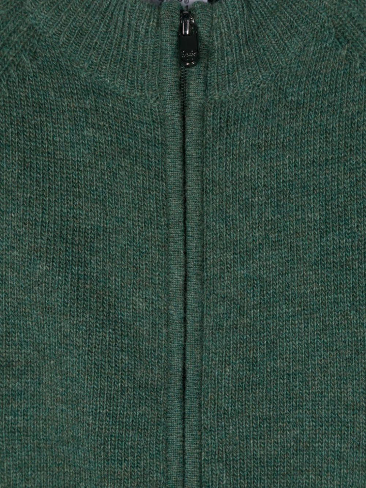 Cardigan verde scuro per neonato