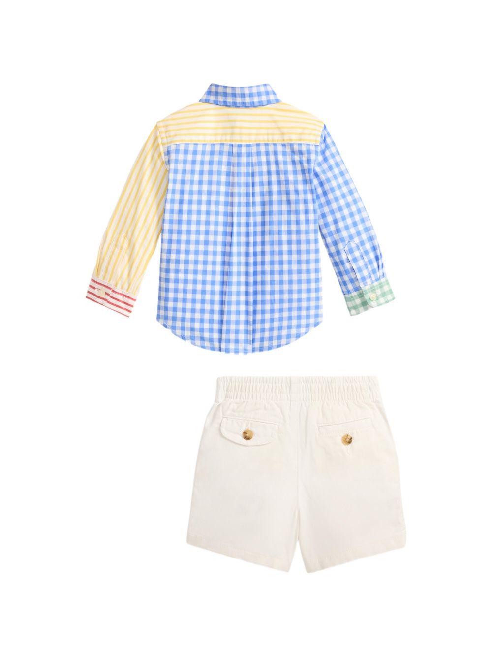 Completo multicolor/bianco per neonato 320B14059 001 Ralph Lauren Kids 