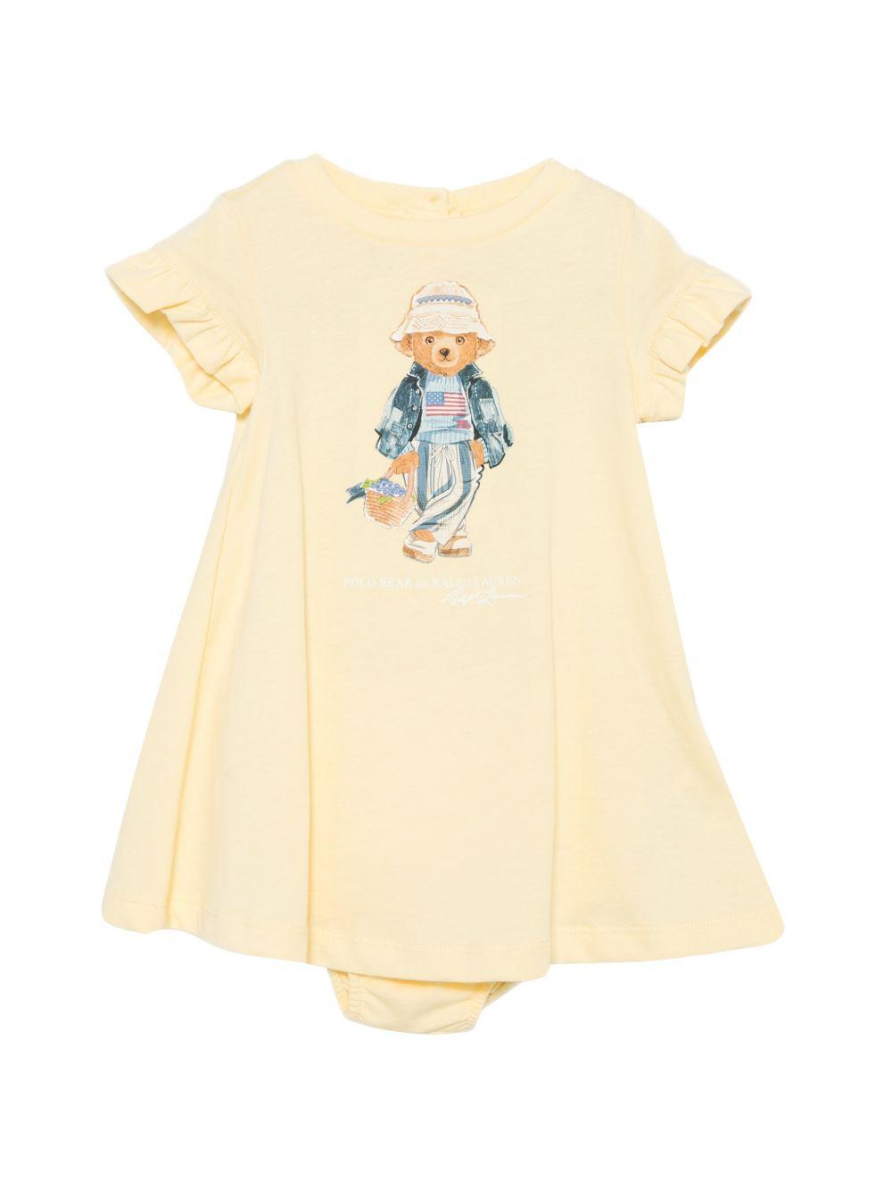 Abito giallo per neonata 310A11770 001 Ralph Lauren Kids 