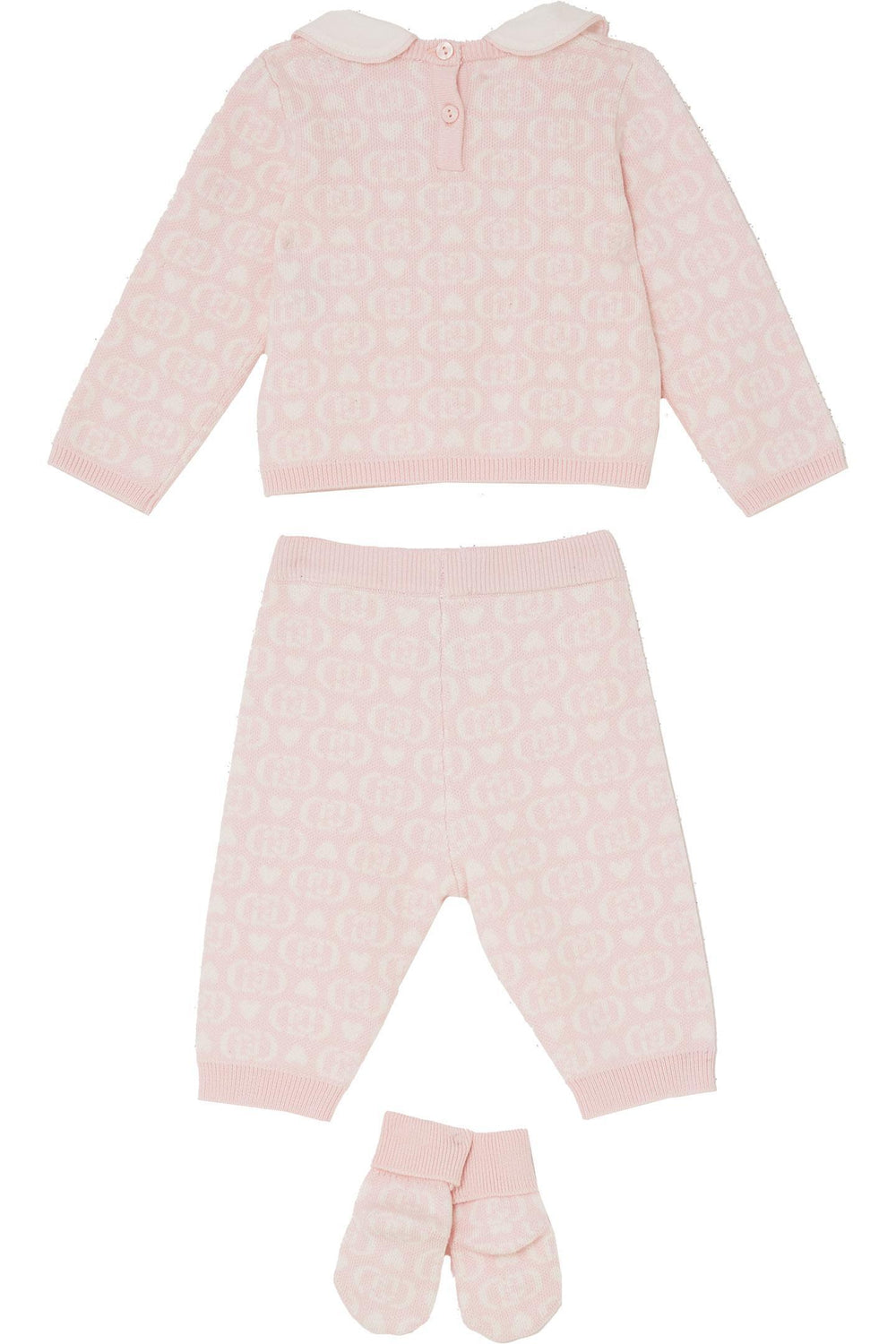 Completo rosa/bianco per neonata HF5007MA07E D6474 Liu Jo 