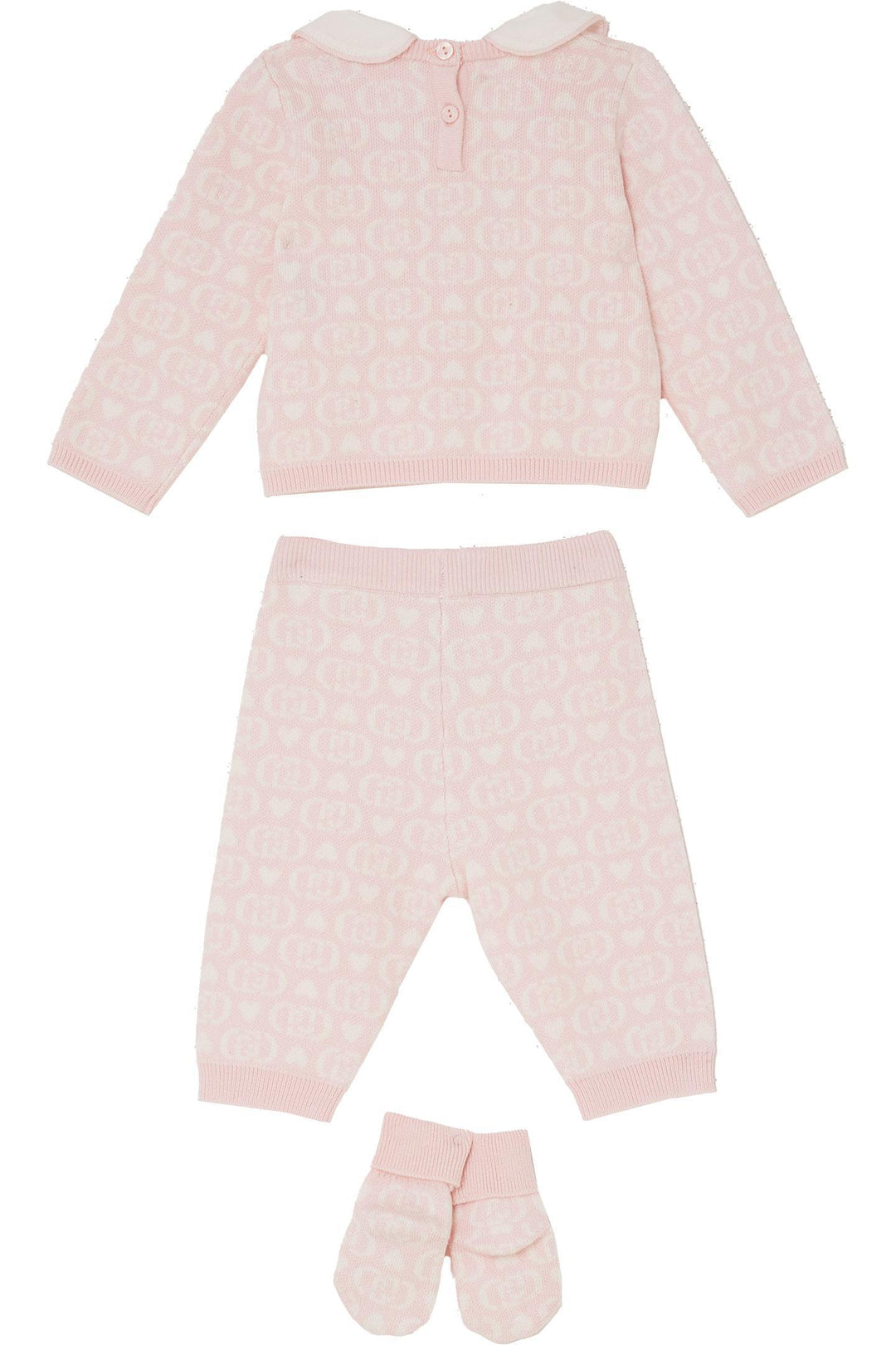 Completo rosa/bianco per neonata HF5007MA07E D6474 Liu Jo 