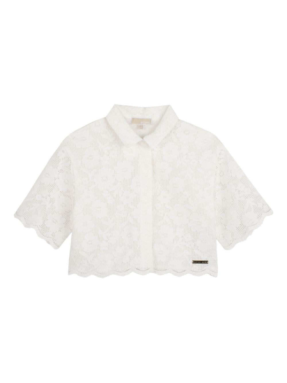 Camicia bianca per bambina R30645 117 Michael Kors Kids 