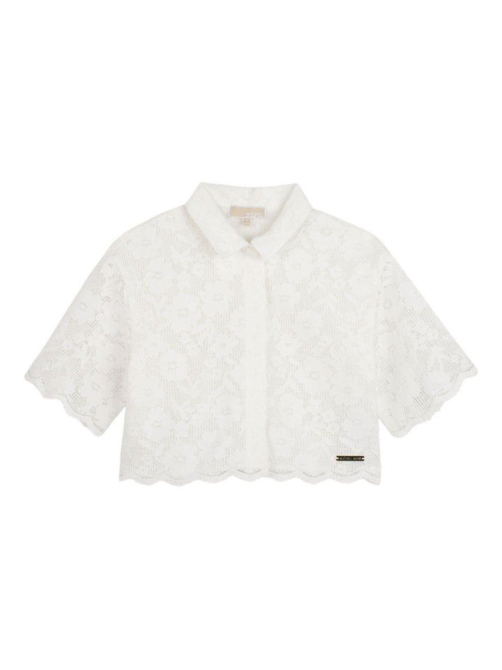 Camicia bianca per bambina R30645 117 Michael Kors Kids 
