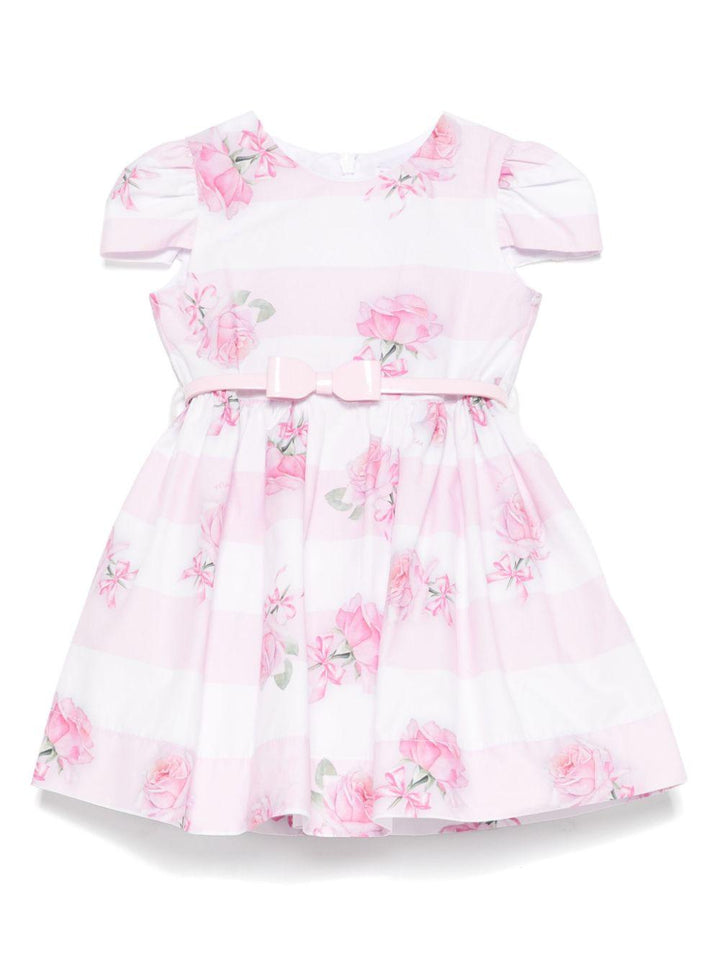 White/pink dress for baby girl