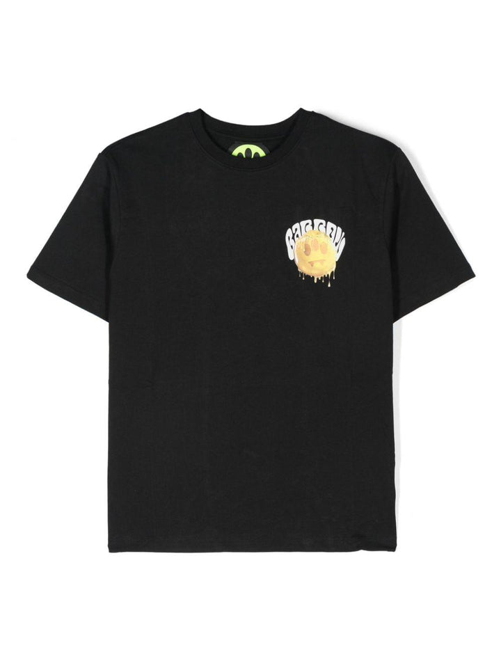 T-shirt per bambino in cotone nera
