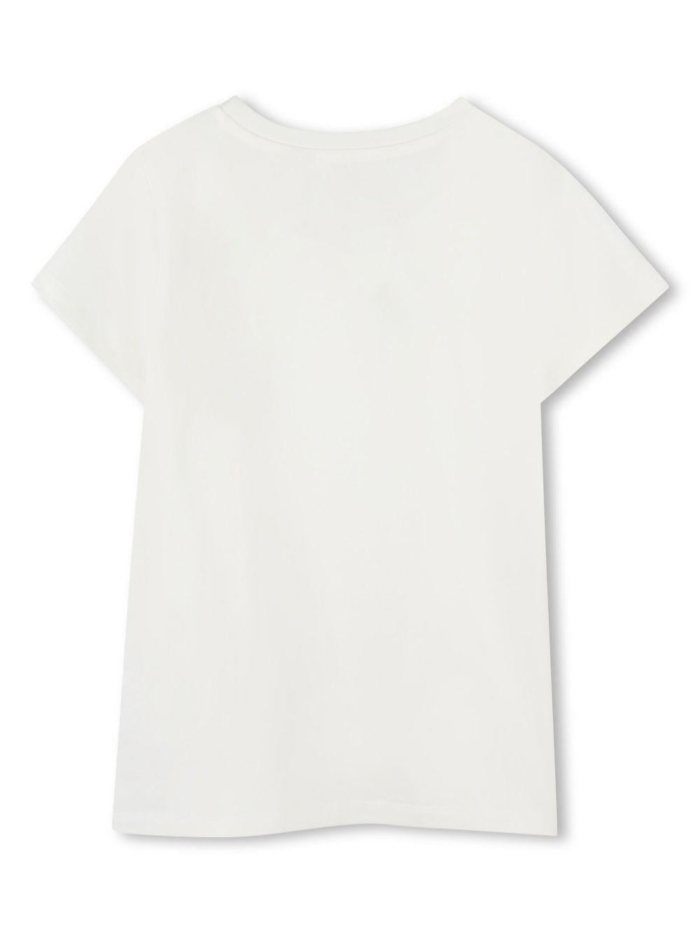 T-shirt bianco per bambina R30314 117 Michael Kors Kids 