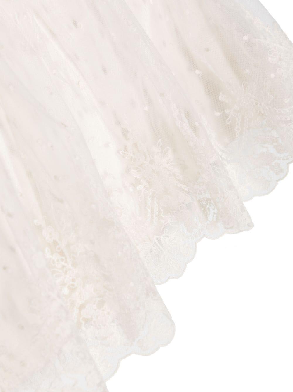White tulle top for girls