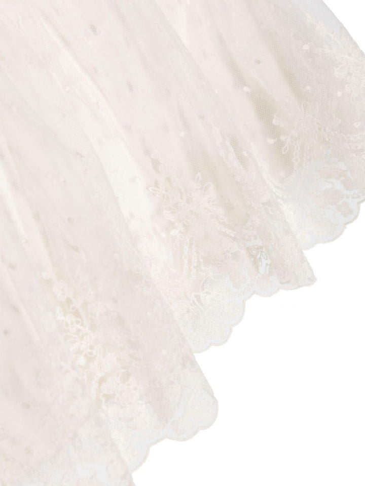 White tulle top for girls