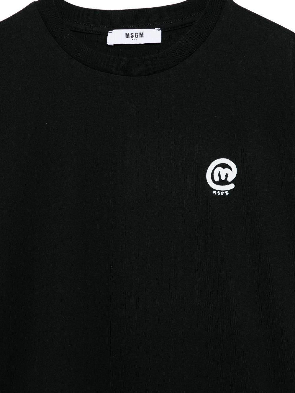 T-shirt nera per bambino