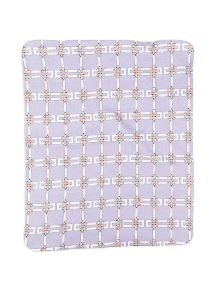 Coperta lilla per neonata ENCO0840JFE01 D881 Elisabetta Franchi Kids 