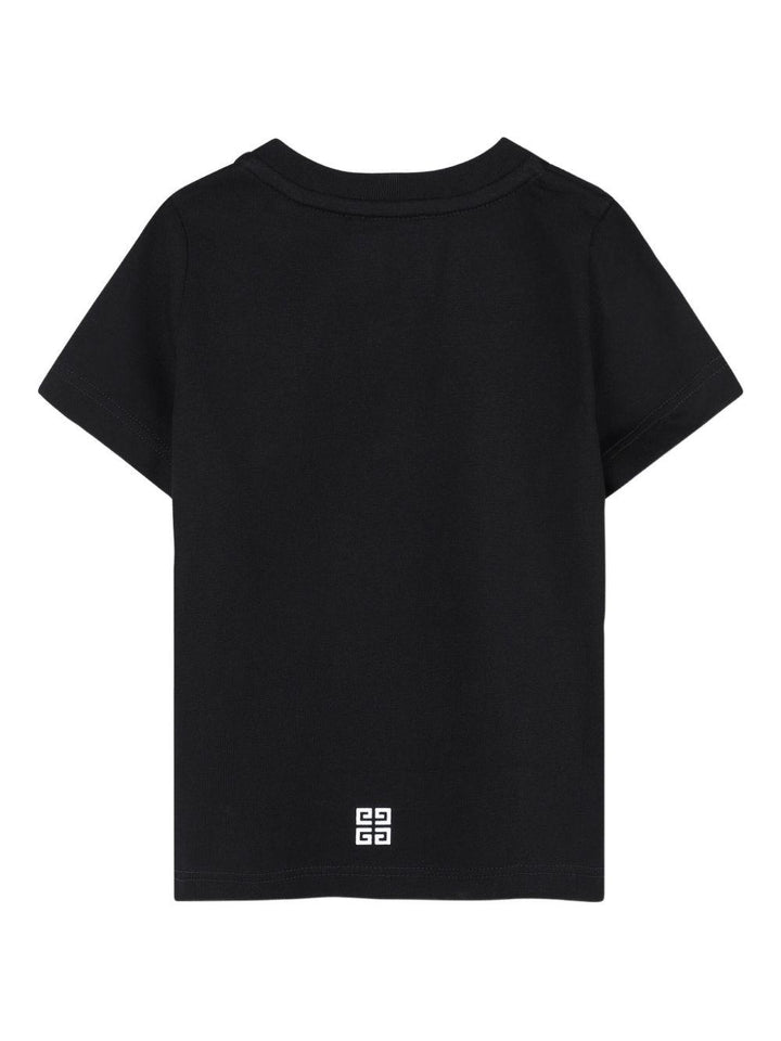 T-shirt nera per neonato H30887 09B Givenchy Kids 