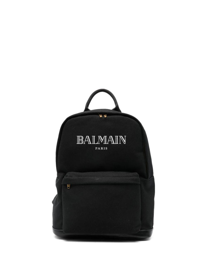 Zaino nero per bambina BY0Q88Z0042 930BC Balmain Kids 