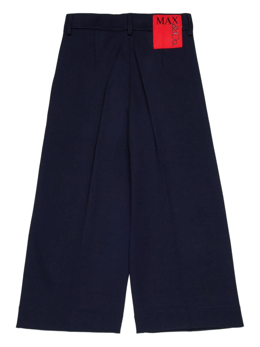 Pantalone blu scuro per bambina MX0308MX00K MX854 Max&co Kids 