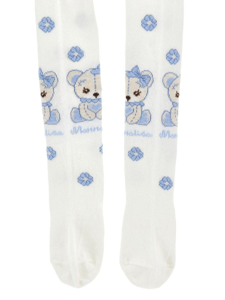 Calze bianche per bambina 39F0056076 0158 Monnalisa Kids 