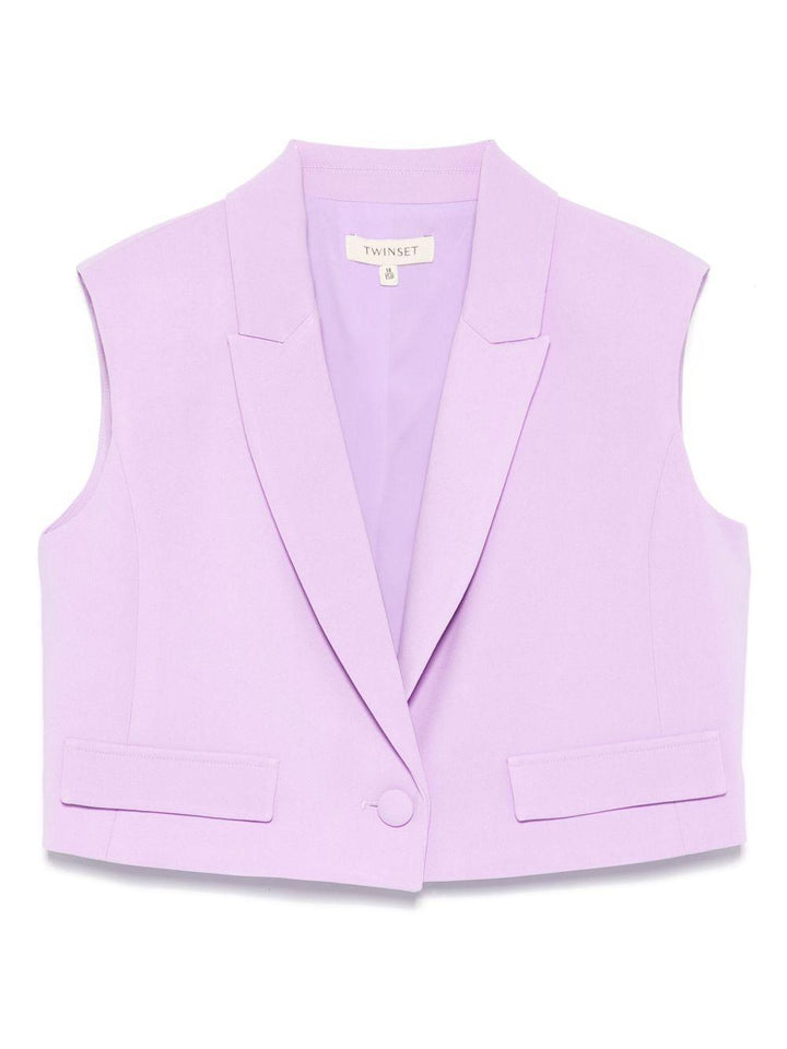 Gilet viola per bambina