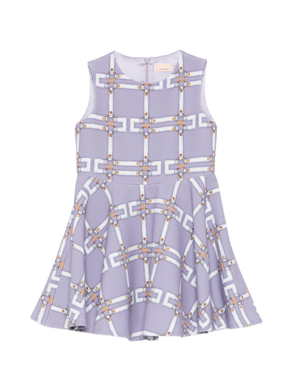 Abito lilla per bambina EGAB2250GAE01 8125 Elisabetta Franchi Kids 