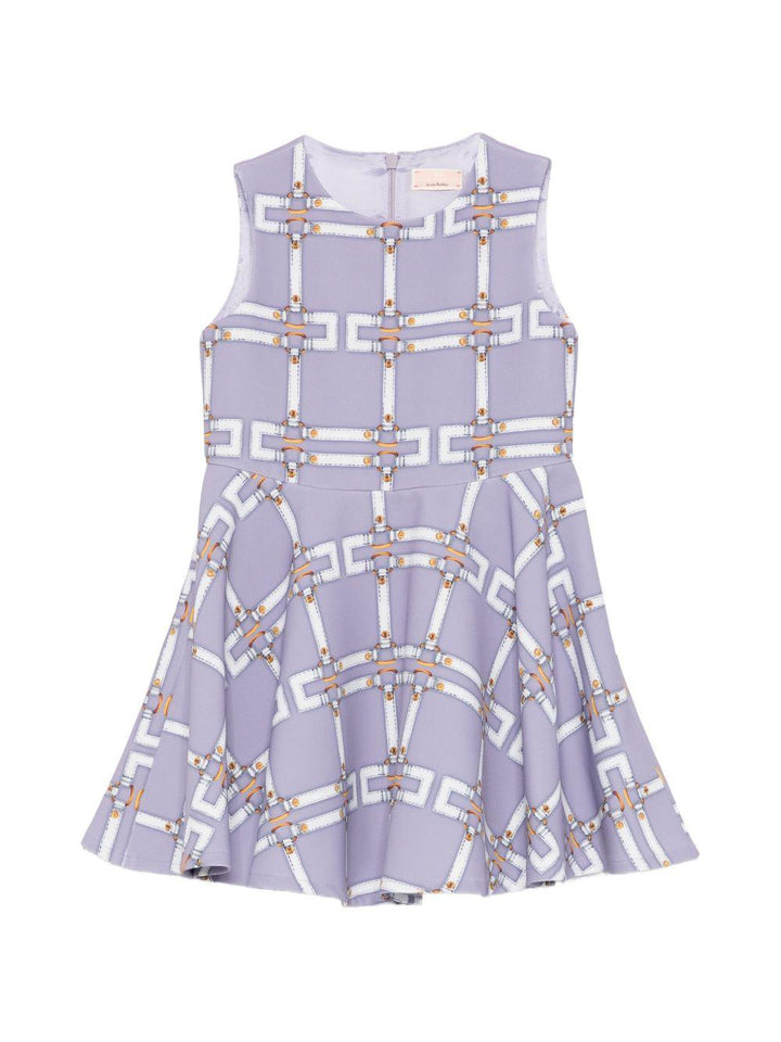 Abito lilla per bambina EGAB2250GAE01 8125 Elisabetta Franchi Kids 