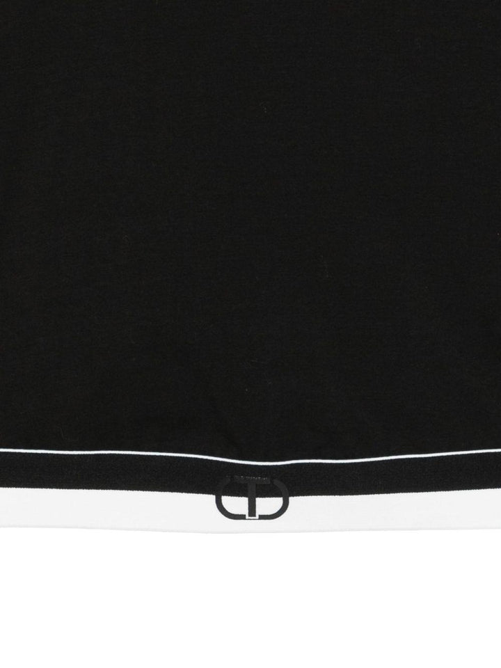 T-shirt nero per bambina 252GJ2322 00006 Twin Set 