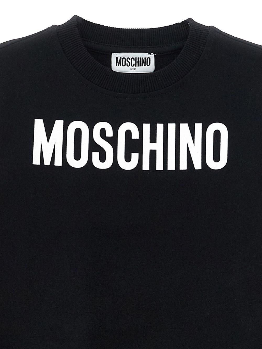 Completo nero per bambino HUK04ELDA21 60100 Moschino Kids 