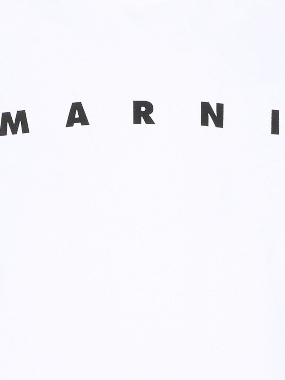 T-shirt bianca per bambino M002MVM00RF 0M100 Marni Kids 