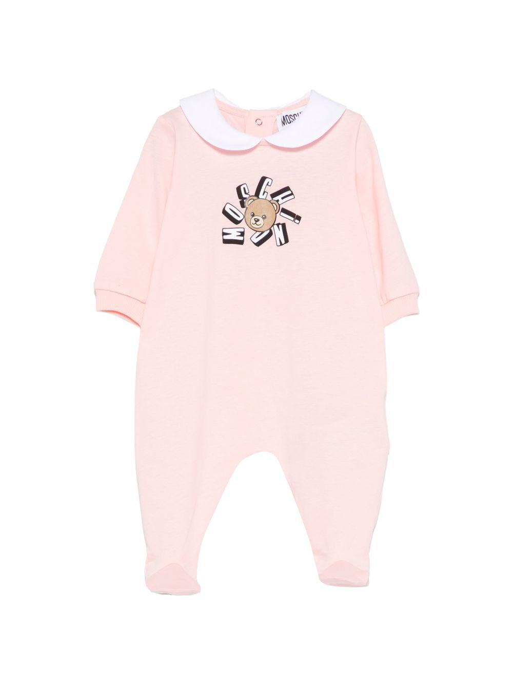 Tutina rosa per neonata MUT04QLAA02 50209 Moschino Kids 