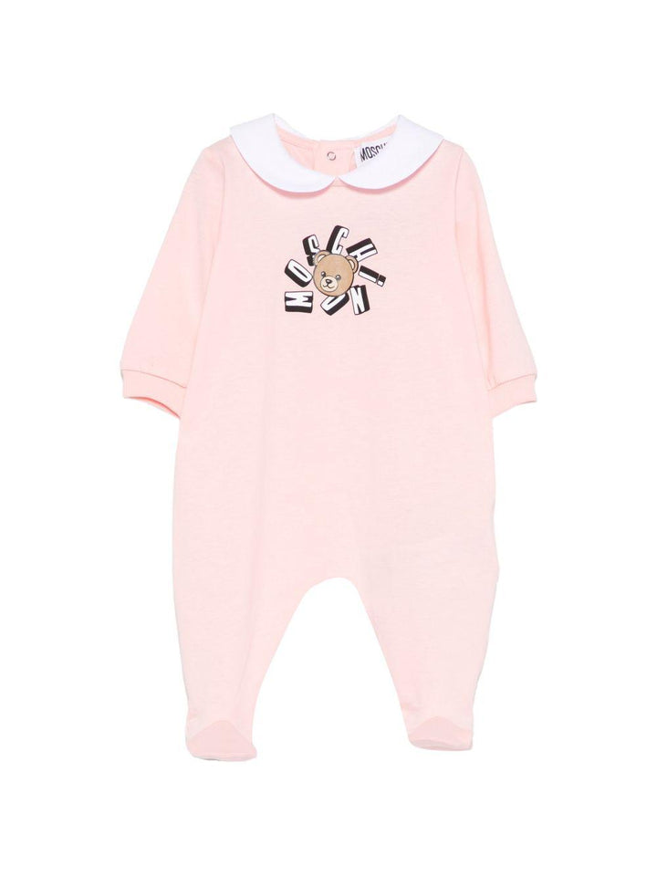 Tutina rosa per neonata MUT04QLAA02 50209 Moschino Kids 