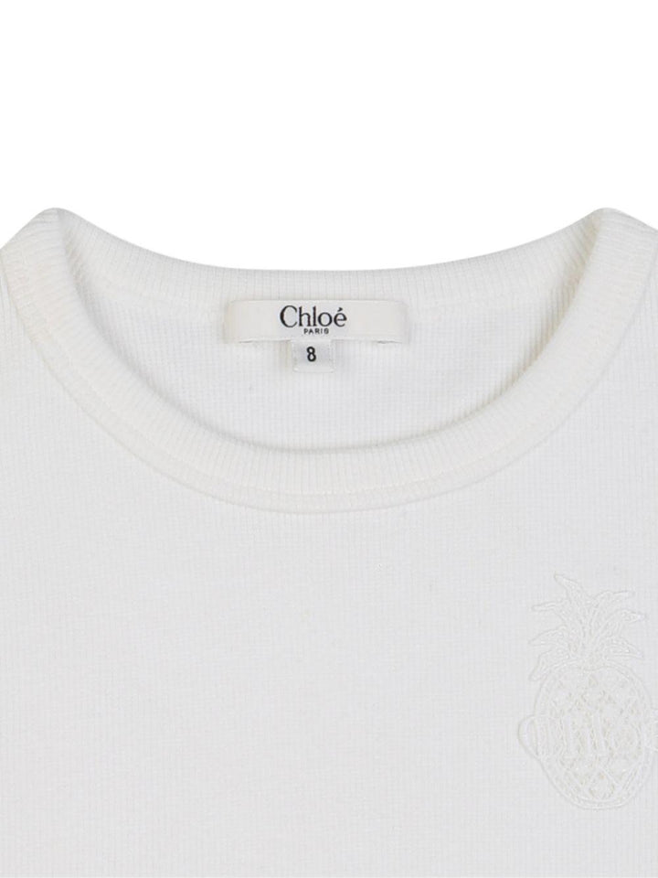 T-shirt bianca per bambina C20852 117 Chloe 