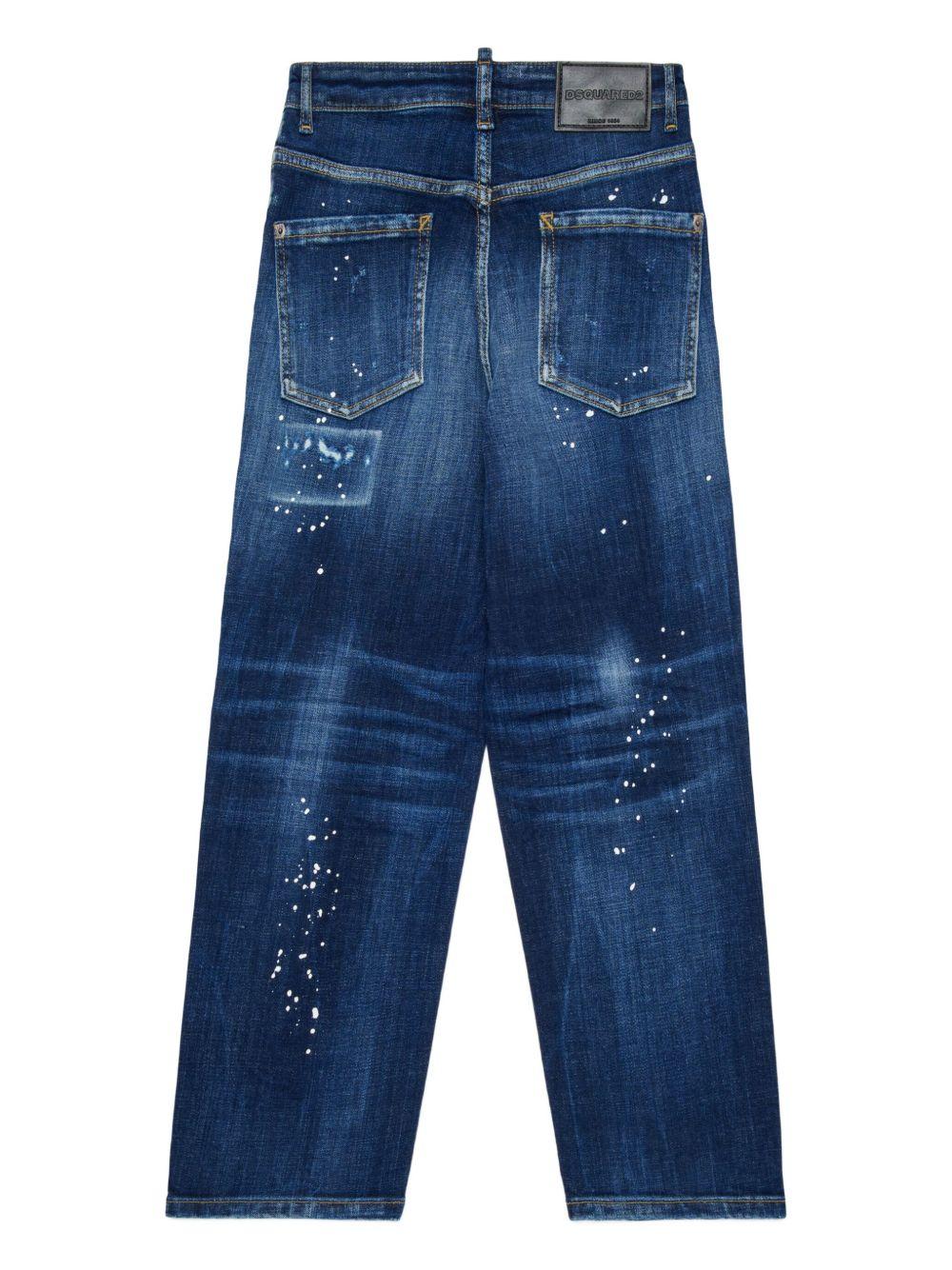 Jeans blu indaco per bambino DQ3082D0AEJ DQ01 Dsquared2 Kids 