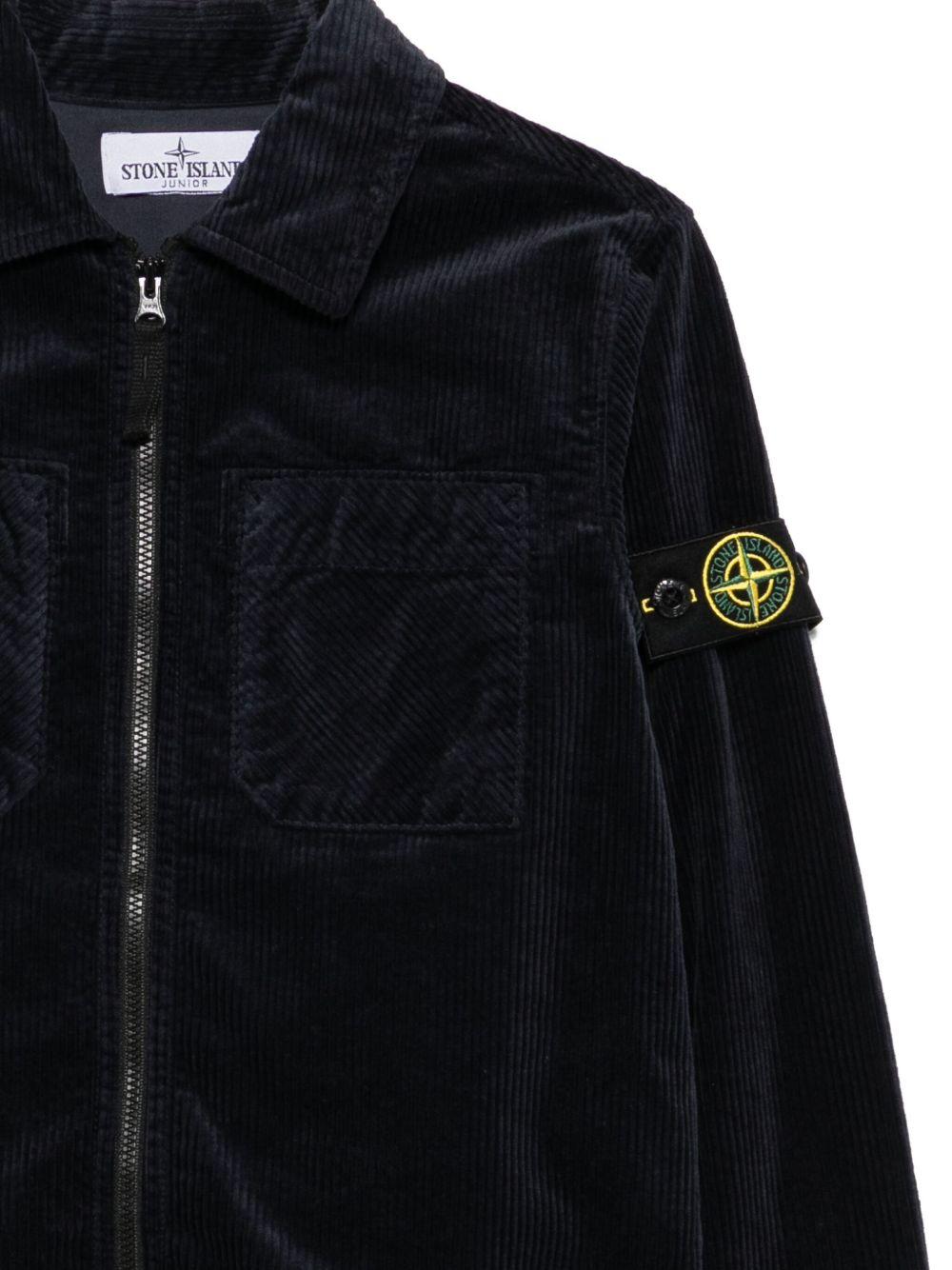 Giacca blu navy per bambino 61200003S0199 V0020 Stone Island Kids 