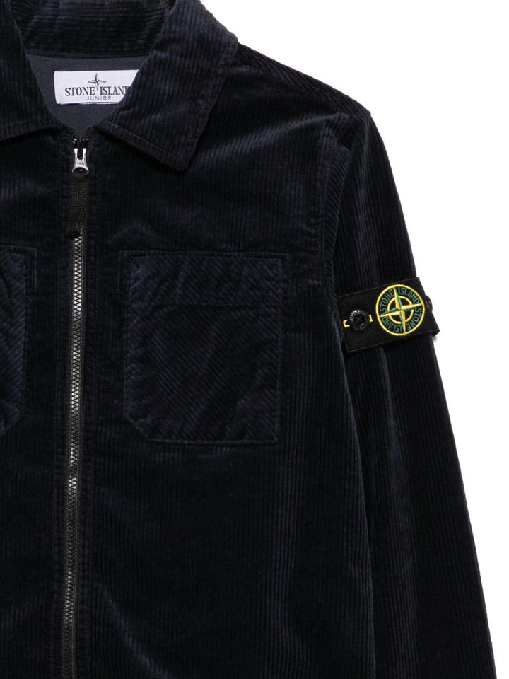 Giacca blu navy per bambino 61200003S0199 V0020 Stone Island Kids 