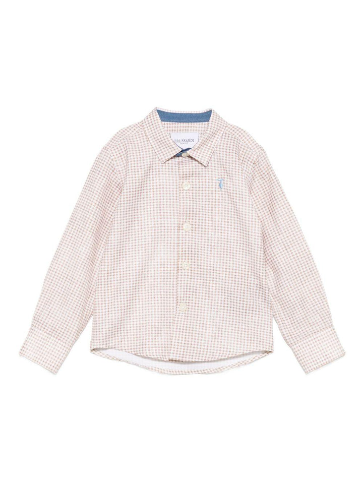 Camicia beige per neonato TIA25084CA VIC Trussardi Kids 