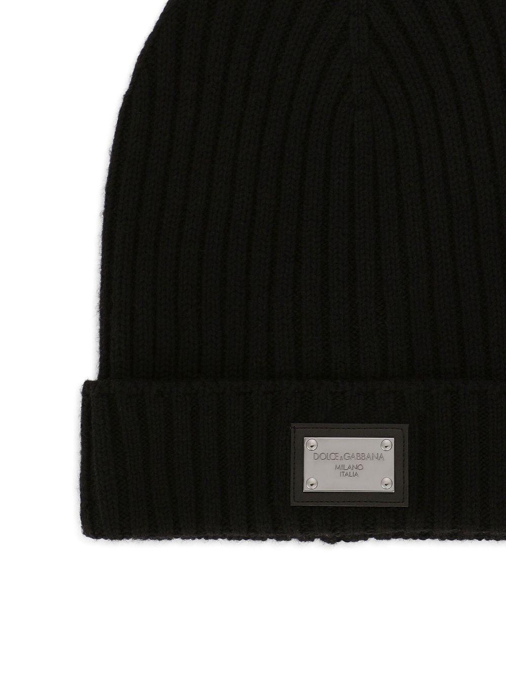 Cappello nero per bambino LBKH82JCVD6 N0000 Dolce & Gabbana Kids 