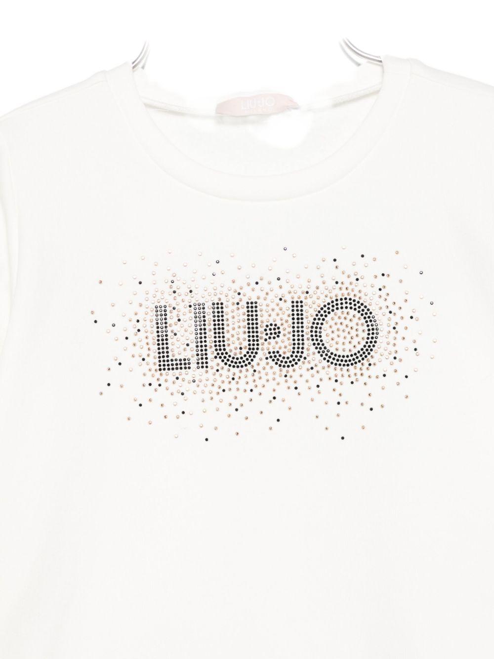 Felpa bianca per bambina KF5001F0724 10602 Liu Jo 
