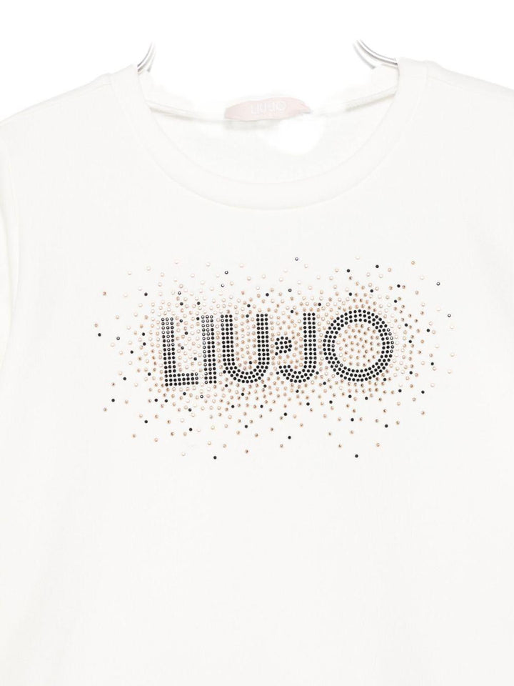 Felpa bianca per bambina KF5001F0724 10602 Liu Jo 