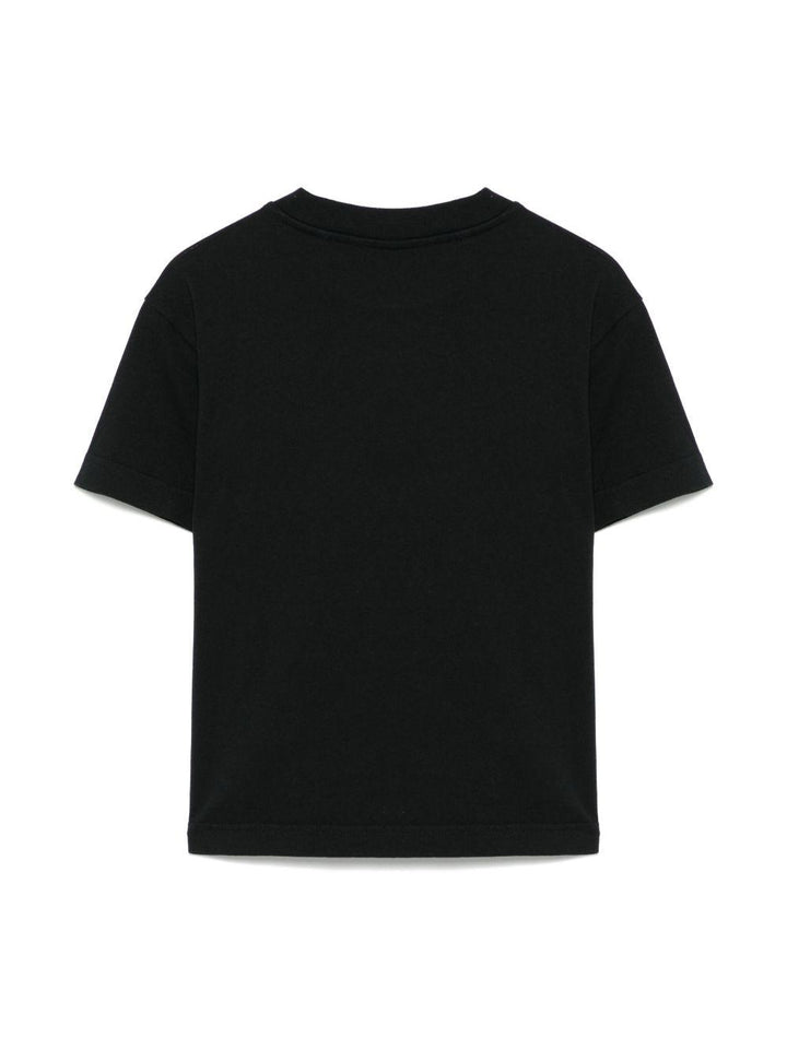 T-shirt nero per bambino PBAA003C99JER006 1060 Palm Angels Kids 