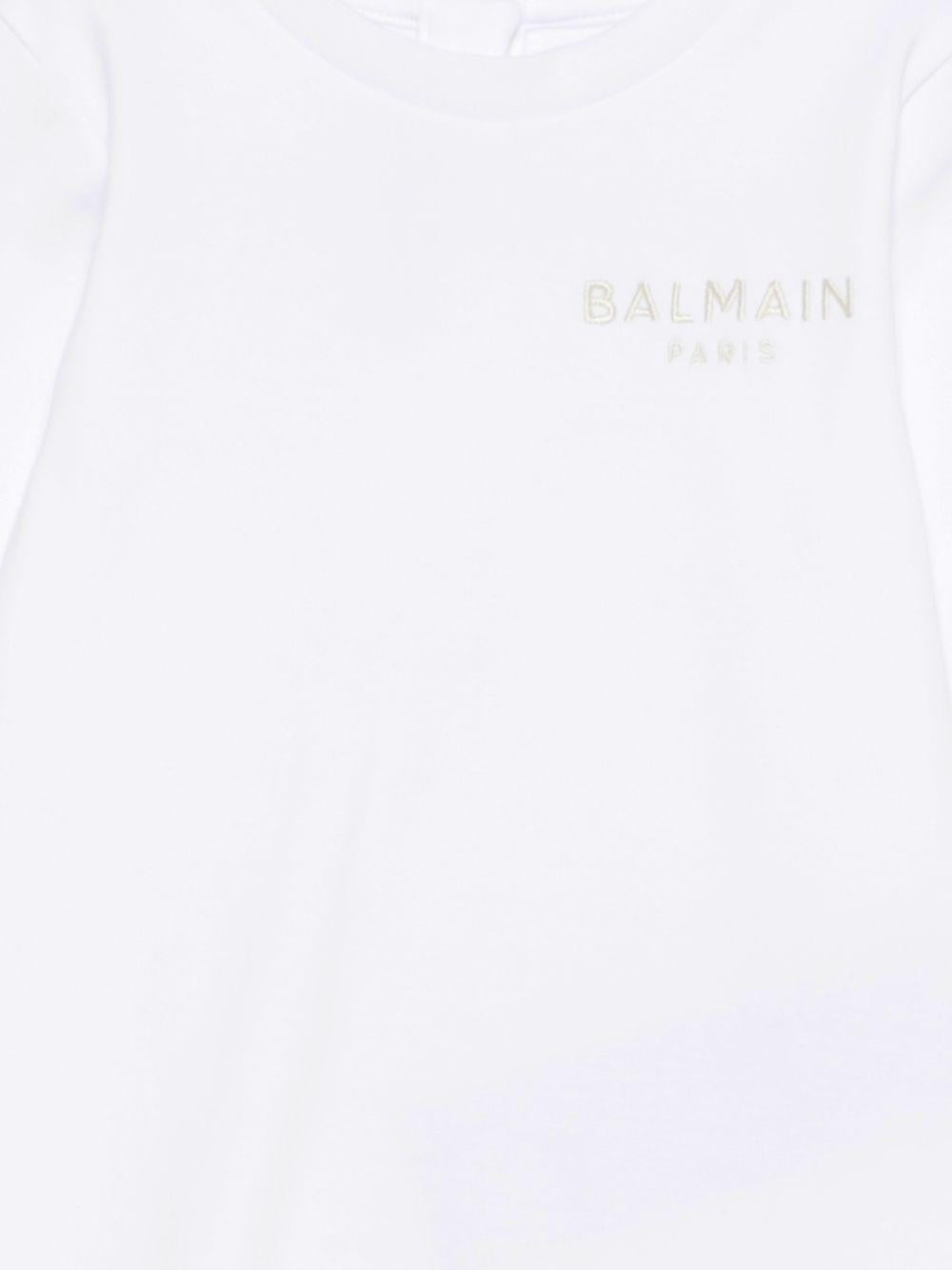 Tutina bianca per neonata BYB560Z3278 100BG Balmain Kids 