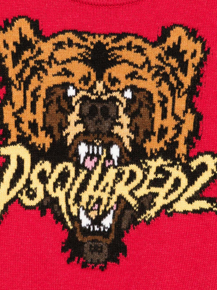 Maglione rosso per bambino DQ3069D0AFE DQ423 Dsquared2 Kids 