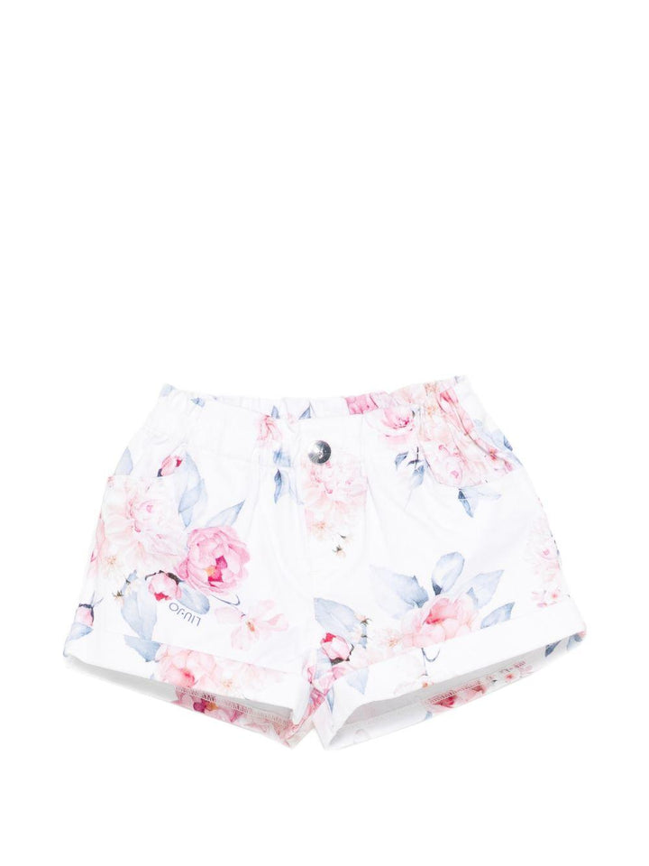 Bermuda bianca/multicolor per neonata HA6002T1968 T9898 Liu Jo 