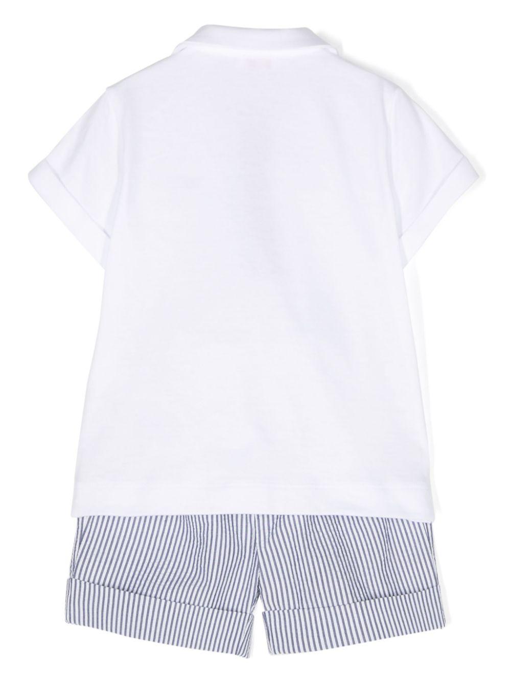 Completo sportivo blu/bianco per neonato