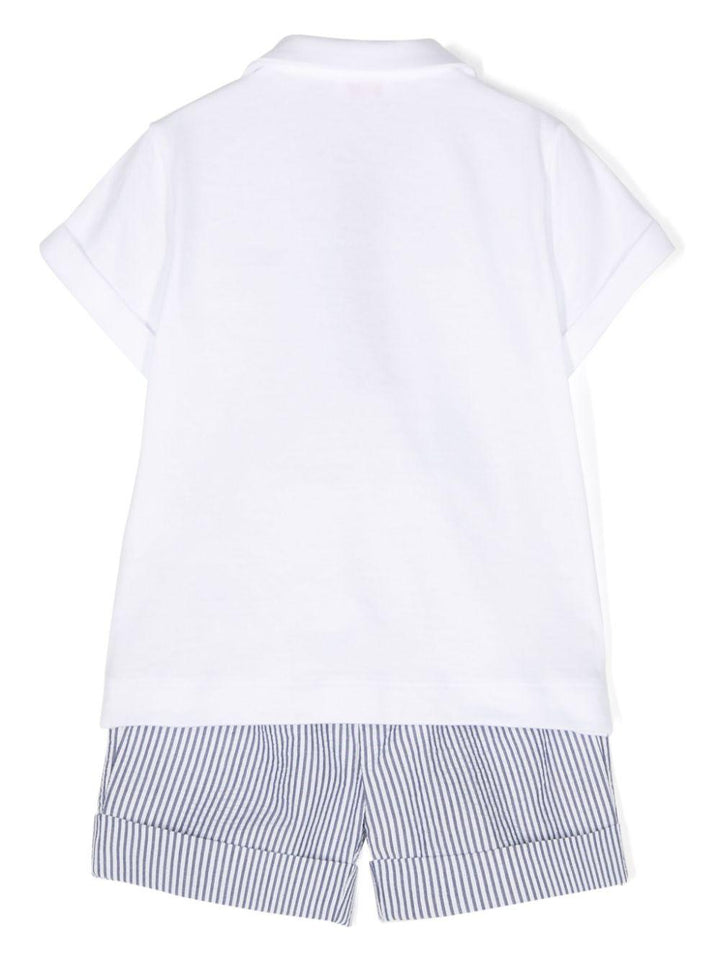 Completo sportivo blu/bianco per neonato