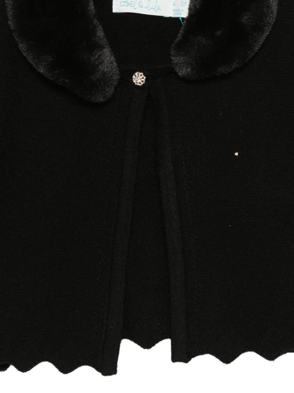 Cardigan nera per bambina 5834 080 Abel & Lula 