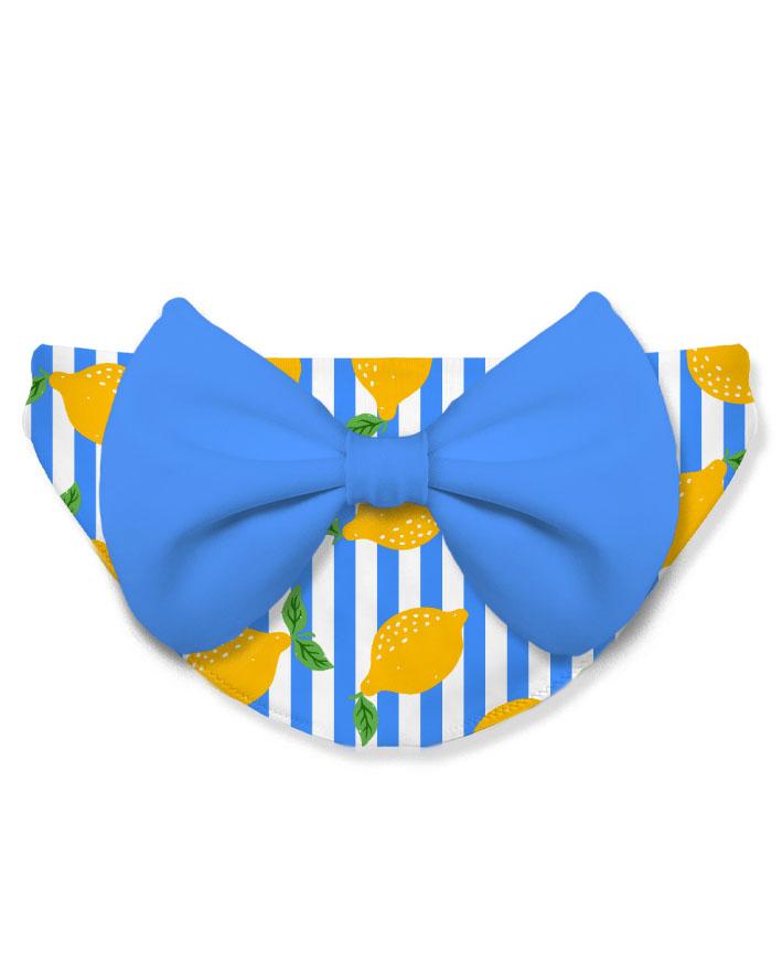 Costume azzurro/bianco/giallo per bambina MAD0001 03369L MC2 Saint Barth Kids 