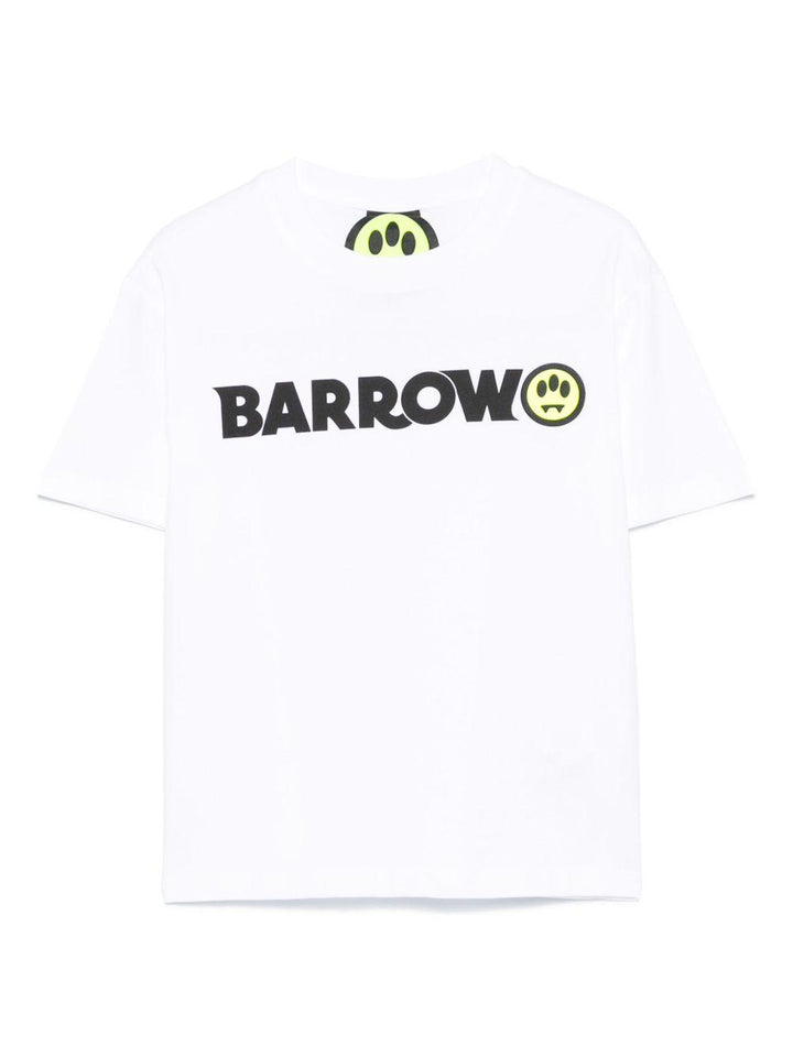 T-shirt bianco per bambino con logo