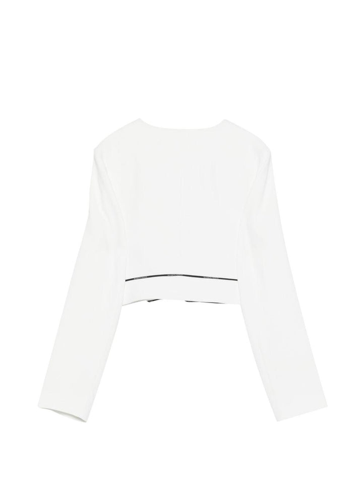 Giacca bianca per bambina EFGC0730GA022 0100 Elisabetta Franchi Kids 
