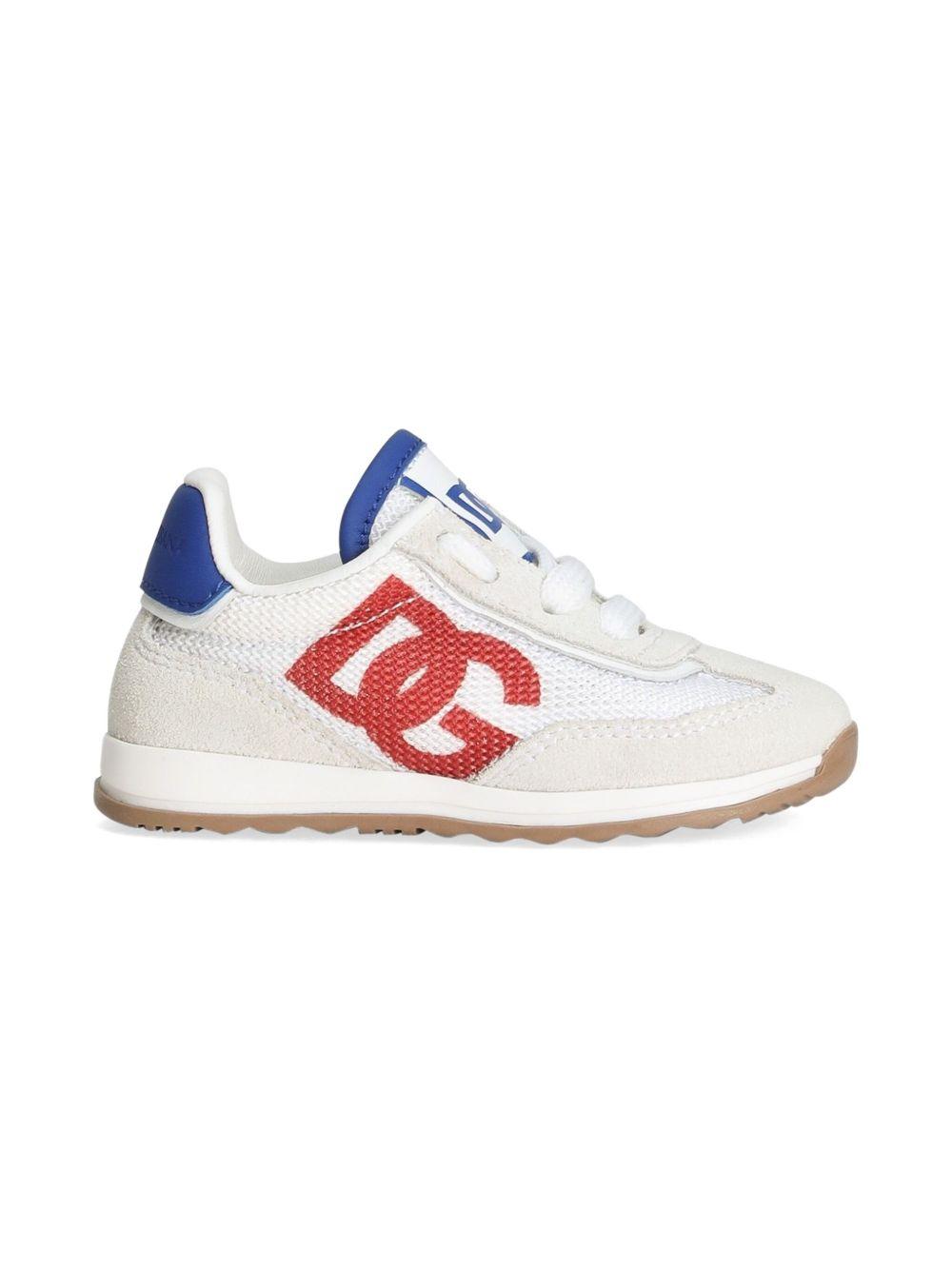 Sneakers bianchi/beige per bambino DN0217A5355 89926 Dolce & Gabbana Kids 