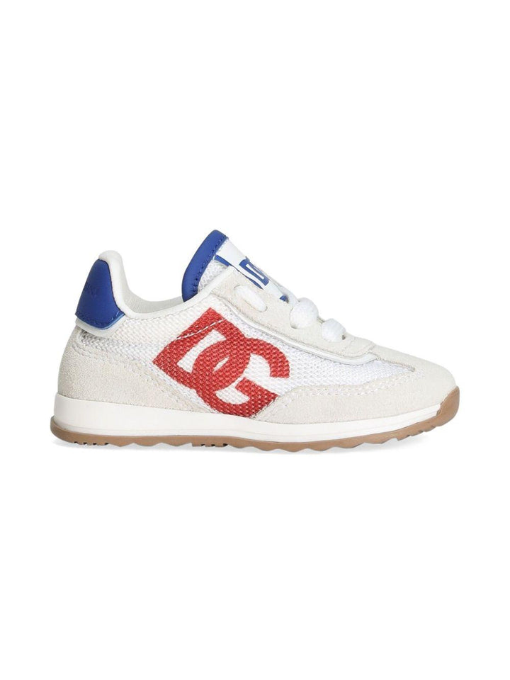 Sneakers bianchi/beige per bambino DN0217A5355 89926 Dolce & Gabbana Kids 