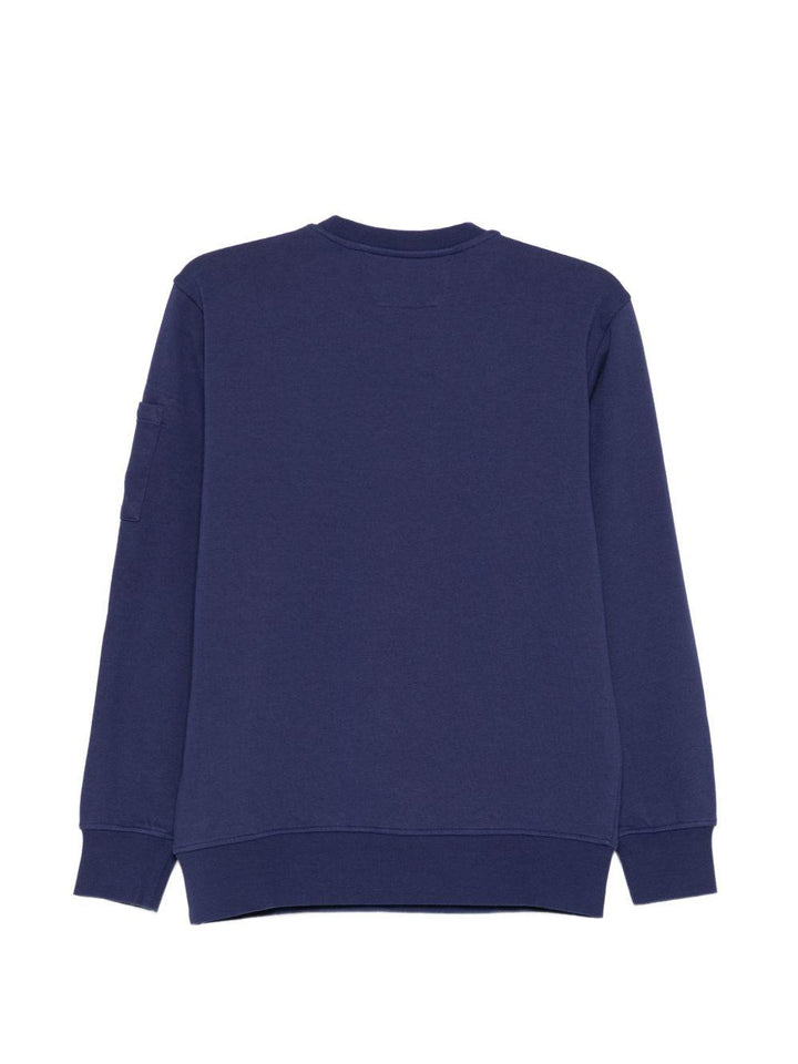 Felpa blu per bambino CNF00XLCA69 40214 C.P Company Kids 